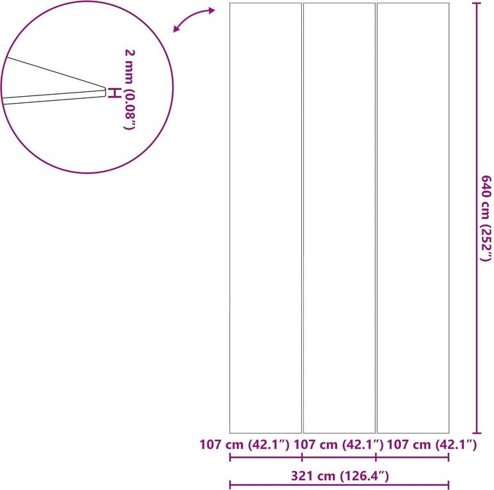 Produktbild vidaXL Bodenfolie für Pools