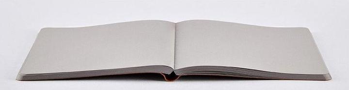 Actual product image Nuuna Not White L LIGHT, grey (22 x 16.5 cm, Plain, Soft cover)