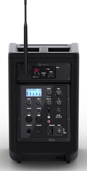 Image du produit LD Systems ANNY® 8 BPH B5 - Enceinte portable Bluetooth® PA avec batterie, mixeur et 1x micro-casque (incl. (Actif, 1x 80 W)