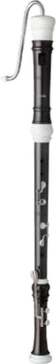 Aulos Flûte à bec baroque, trois pièces, avec étui en lin (Tuyau de raccordement, Baroque)
