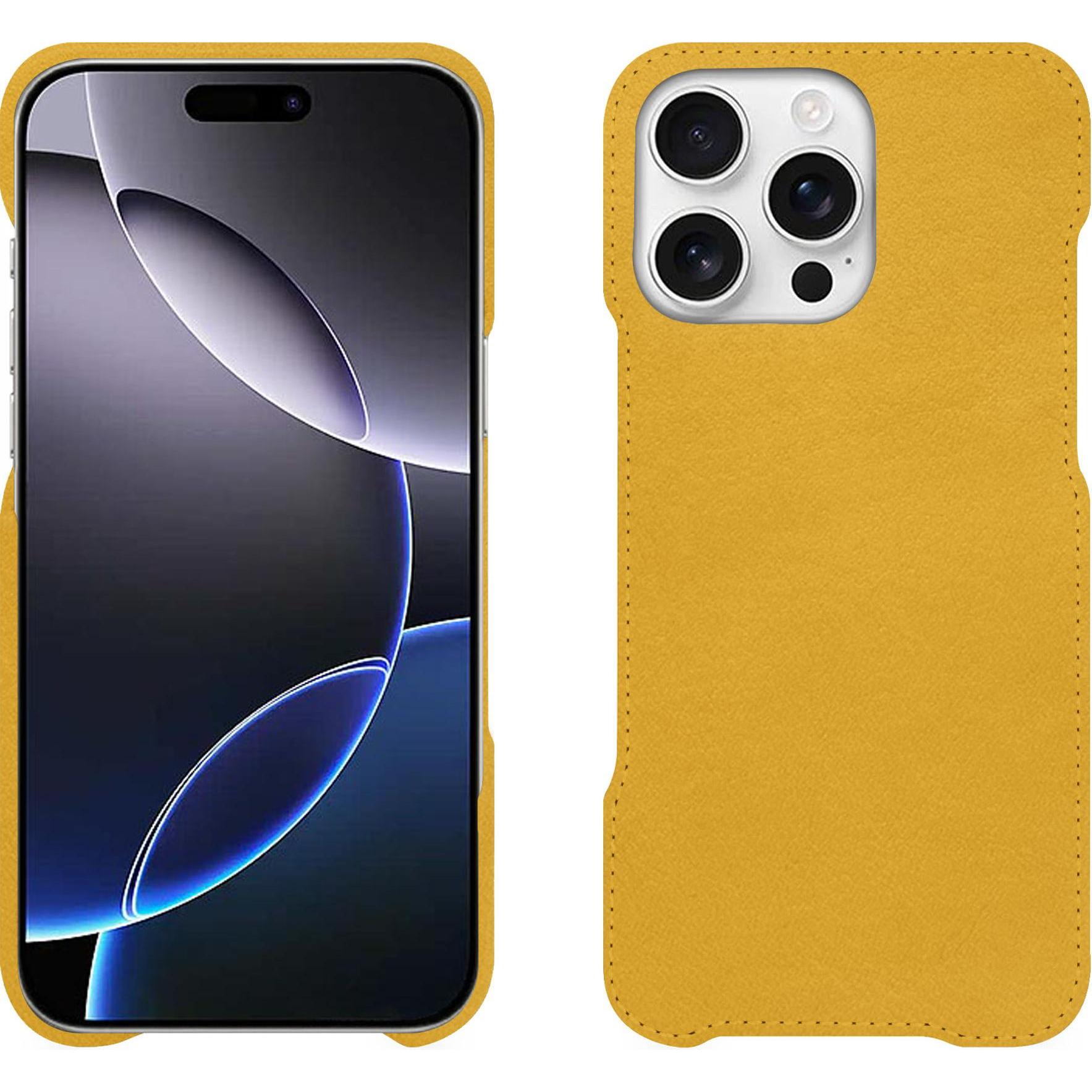 Noreve Lederschutzhülle (Apple iPhone 16 Pro Max), Smartphone Hülle, Orange