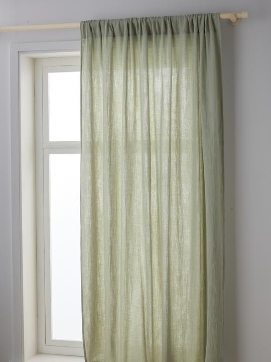 Immagine prodotto Vertbaudet Kinderzimmer Vorhang aus Musselin, Tunnelzug (140 x 180 cm)