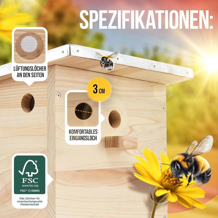 Produktbild Beesi Hummelhaus (Hummeln)