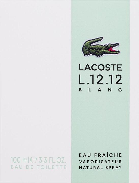 Actual product image Lacoste L.12.12 Blanc Eau Fraiche EDT 100 ml (Eau de toilette, 100 ml)