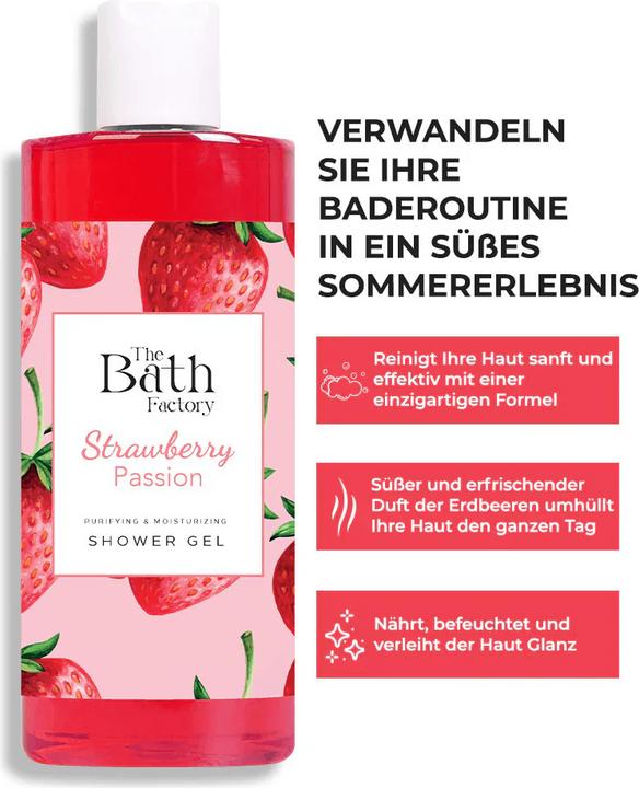 Produktbild The Bath Factory Erdbeer Duschgel 400ml (400 ml)