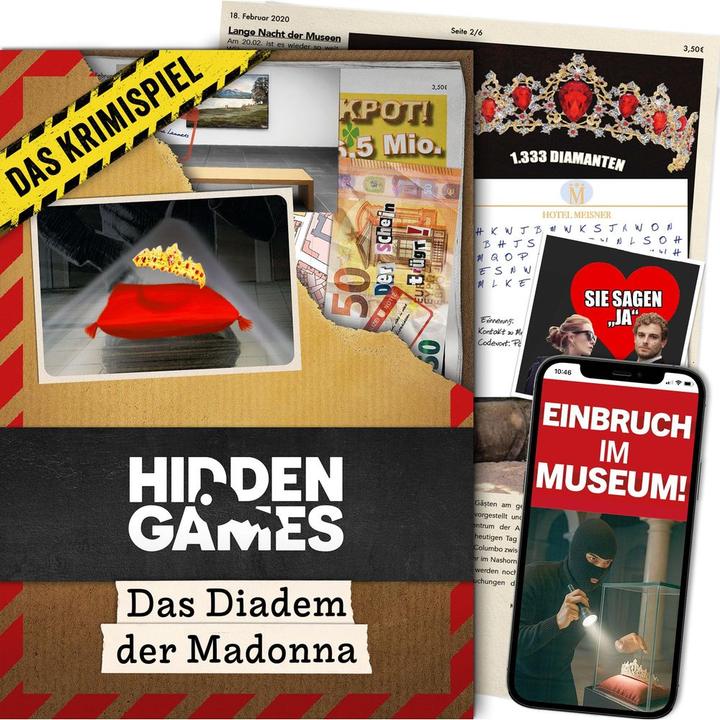 Productafbeelding Hidden Games Casus 2 - Het diadeem van de Madonna (Duits, 1 - 6 Spelers)