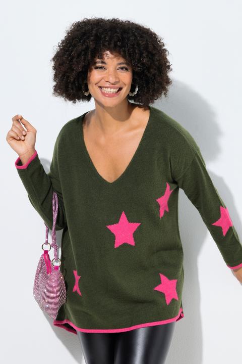 Produktbild Angel of Style Pullover, oversized, Sterne, Langarm (60)