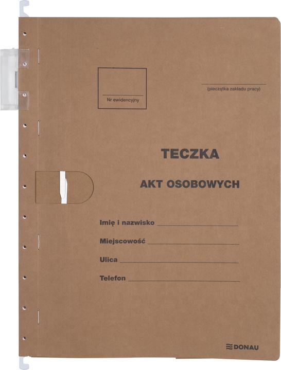 Produktbild Donau Hängemappe für personalakten, karton, 5 trennblätter, a4, 230g/m2, braun