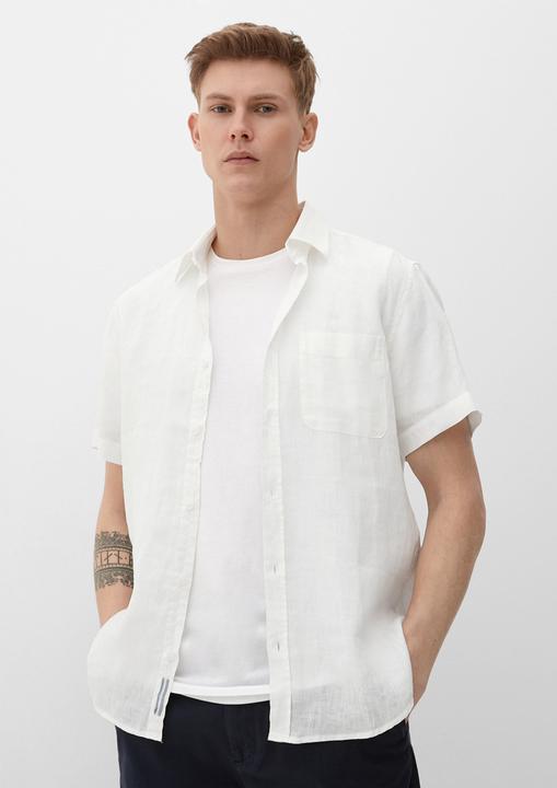 Produktbild s.Oliver Hemd Kurzarmhemd aus Leinen (L)