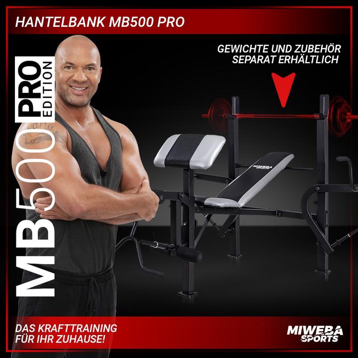 Actual product image Miweba Sports Weight Bench MB500 Pro Power Station adjustable with three feet