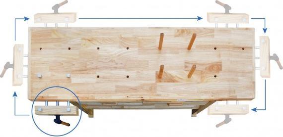 Actual product image Markmüller BAMATO - WORK-1640 planing bench (50 cm, 164 cm)