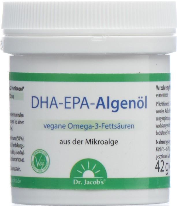 Actual product image Dr. Jacob's DHA-EPA Algenöl (60 pcs., Capsules, 62 g)