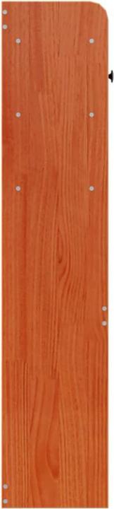 Produktbild VidaXL Kopfteil Bettkopfteil Betthaupt mit Stauraum Wachsbraun 120cm Massivholz