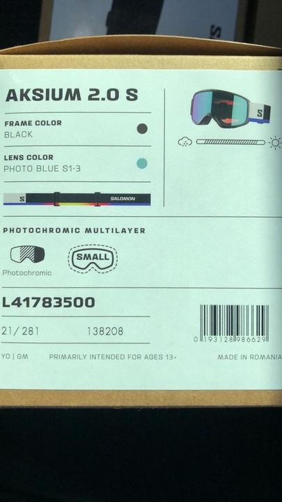 Actual product image Salomon Aksium 2.0 S Photochromic Black 2023