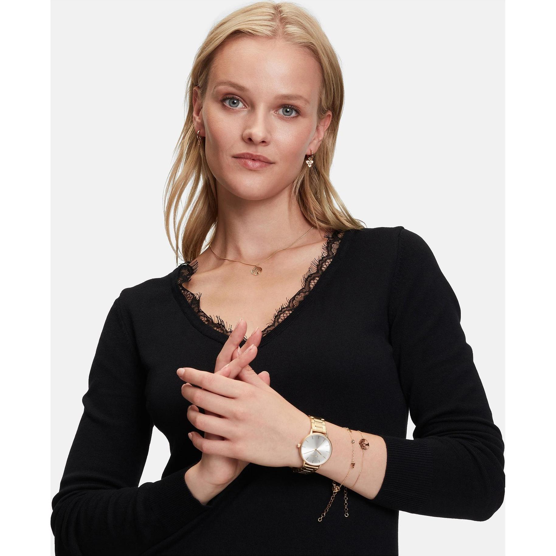 Thumbnail - Tamaris, Armschmuck, Elegant gilded bracelet Tree of Life TJ-0093-B-21 (L), (17 cm, Edelstahl)