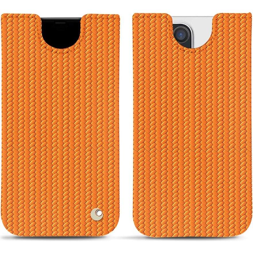 Noreve Lederschutzhülle (Apple iPhone 14 Pro Max), Smartphone Hülle, Orange