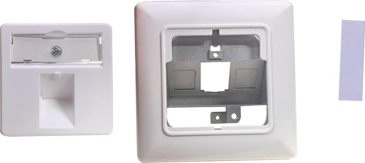 Actual product image Helos Keystone - Junction box, designable, 1-gang, pure white