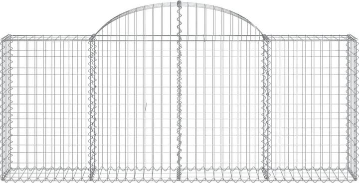 Produktbild VidaXL Gabionen mit Hochbogen 18 Stk. 200x30x80/100cm Verzinktes Eisen