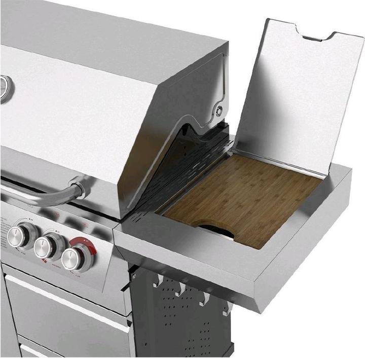 Image du produit Mr. Grill Gasgrill Expert 6 Brenner + Seitenbrenner Edelstahl (25 kW)