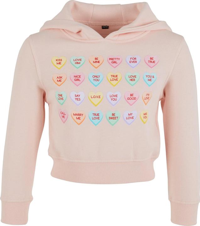 Produktbild Mister Tee Kids Sweet Heart Candy Cropped Hoody - 15607 (158, 164)