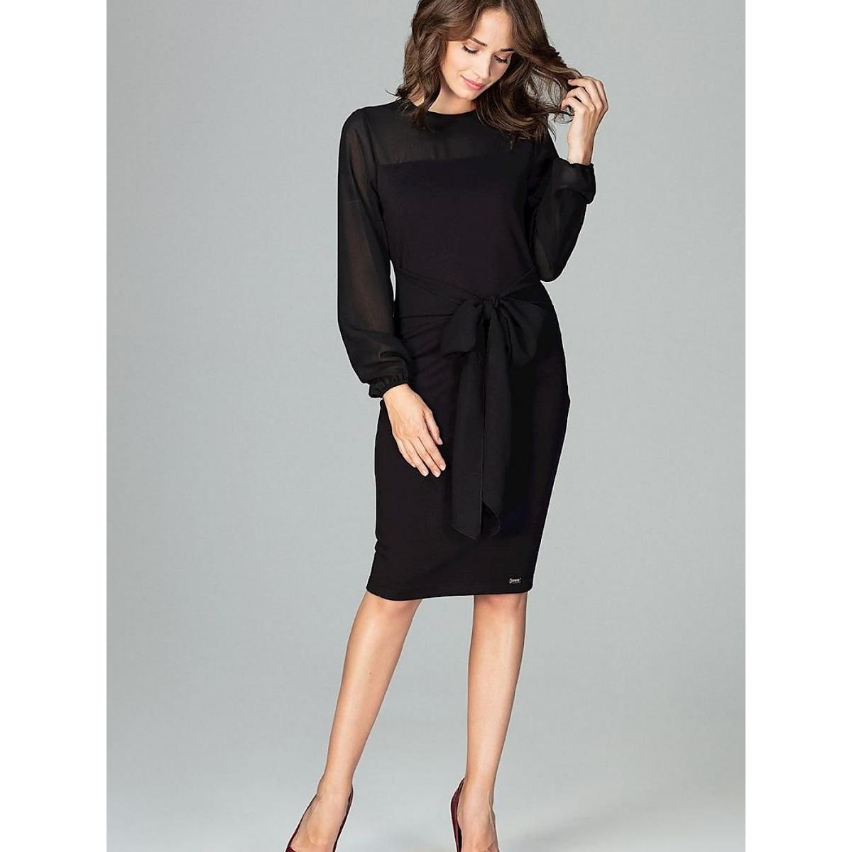 Lenitif, Damen, Kleider, Cocktailkleid, Schwarz, (M)