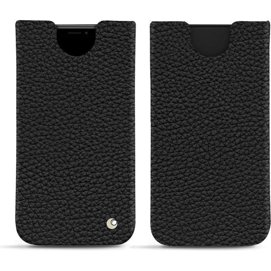 Noreve Lederschutzhülle (Apple iPhone XS Max), Smartphone Hülle, Schwarz
