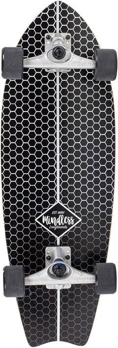 Produktbild Mindless Longboards Surf Skate Fish Tail White 29.5" 2022 - Complete (29.50")