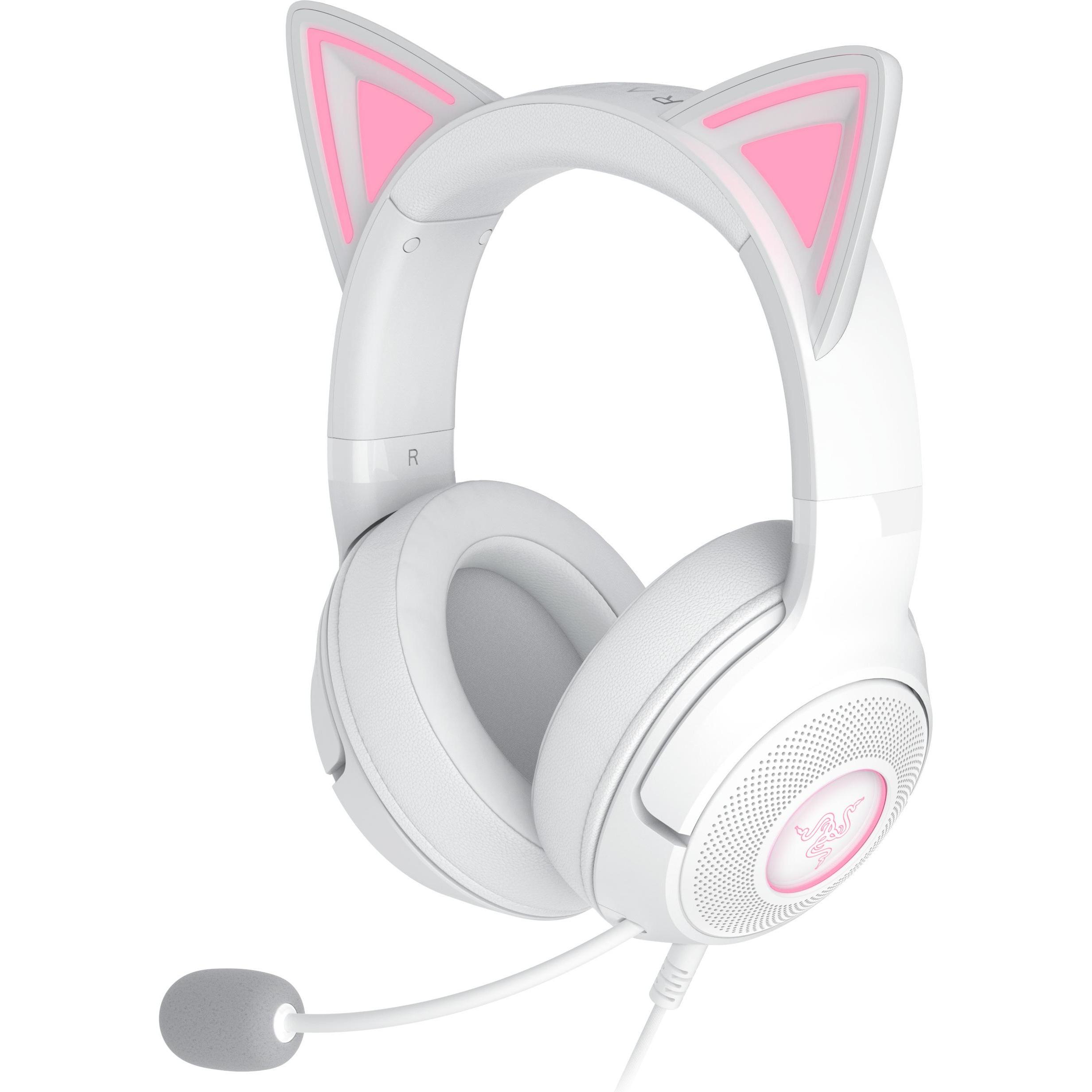 Razer Kraken Kitty V2 - White (Kabelgebunden), Gaming Headset, Weiss