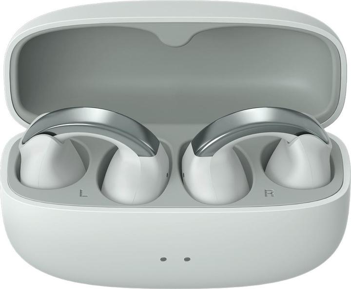 Actual product image JVC HA-NP1T-H Nearphones Open Ear True Wireless Headphones ice grey (24 h, Wireless)