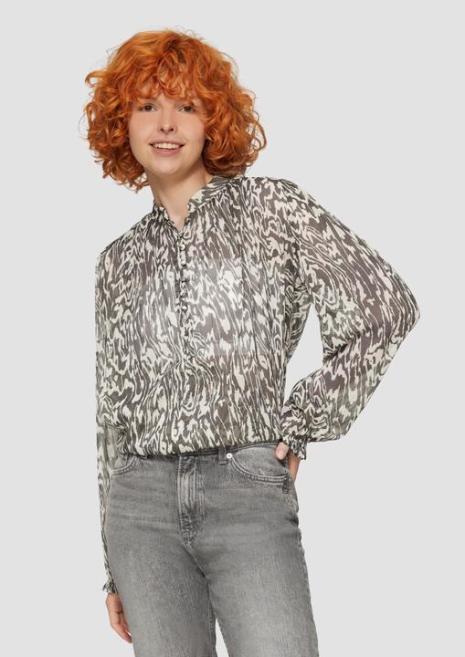 Produktbild S.Oliver Bluse Transparente Bluse mit All-over-Print (34)