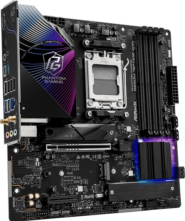 Actual product image AsRock B850M Riptide WiFi (AM5, AMD B850, mATX)