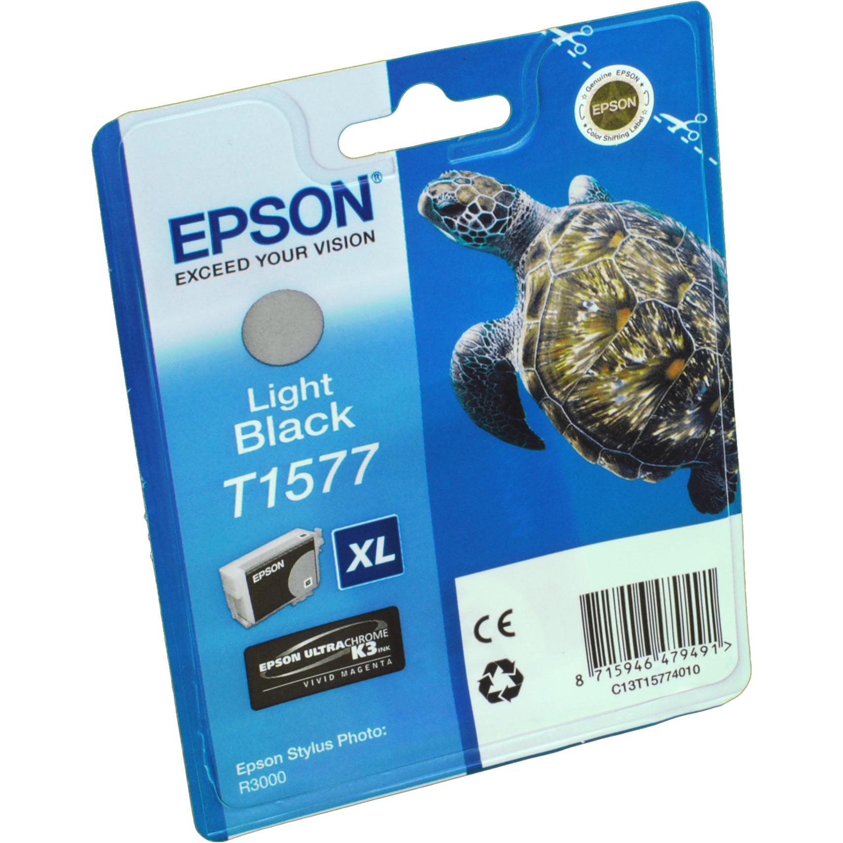 Epson, Druckerpatrone, T1577 Ultra Chrome K3 (LBK)