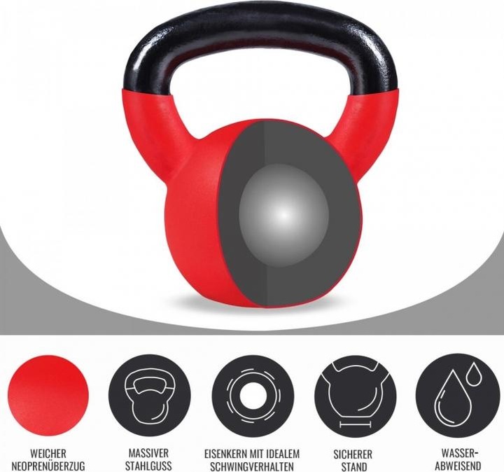 Actual product image Gorilla Sports Kettlebell (3 x 4 kg)