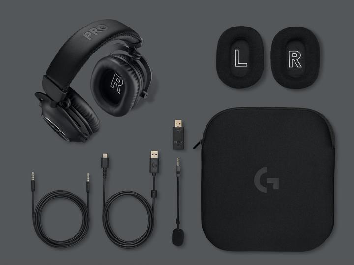 Actual product image Logitech G PRO X 2 LSPEED Wless Gaming Headset BLK (Wireless, Cable)