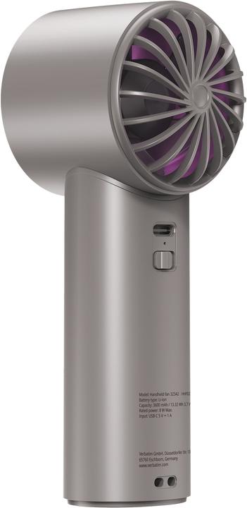 Actual product image Verbatim CoolnGo Handheld Fan Grey