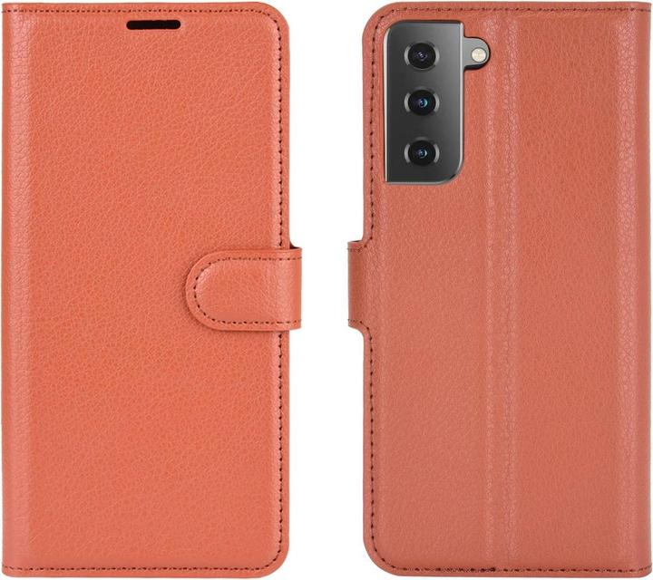 Produktbild König Design Hülle Handy Schutz für Samsung Galaxy S21 Case Cover Tasche Etuis Bumper Braun (Samsung Galaxy S21+)