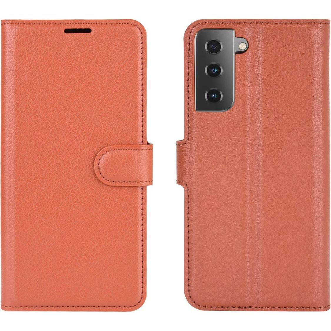 Thumbnail - König Design Hülle Handy Schutz für Samsung Galaxy S21 Case Cover Tasche Etuis Bumper Braun (Samsung Galaxy S21+), Smart...