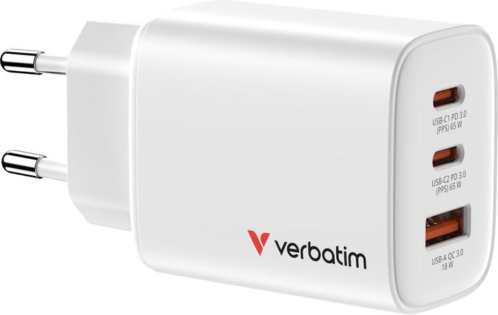 Verbatim GaN III Essentials (65 W, 3 ports)