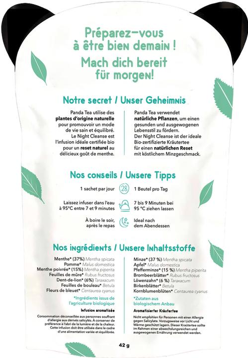 Produktbild Panda Tea Night Cleanse Kräutertee (42 g)