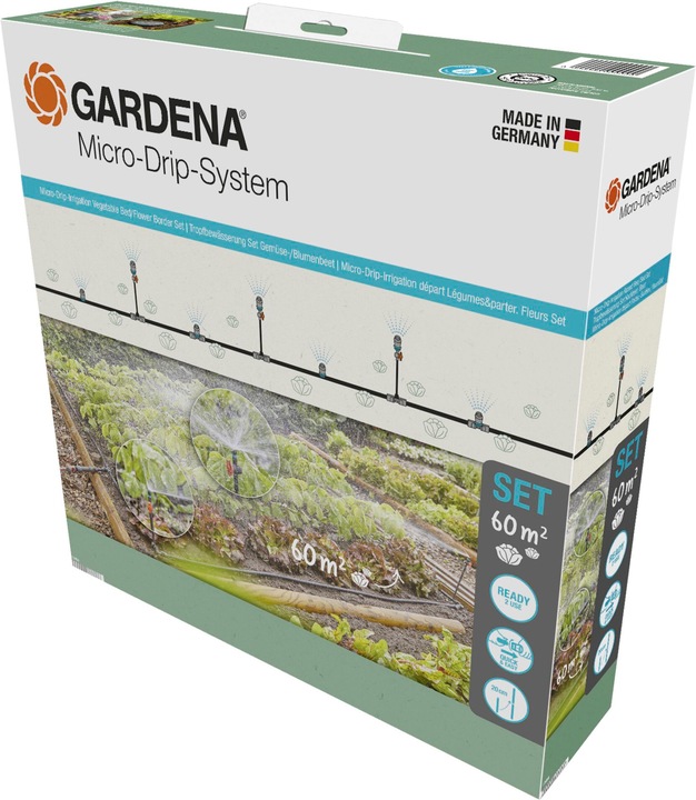 Kit Micro-Drip Système pour potager/jardin de fleurs (Kit d'irrigation goutte à goutte)