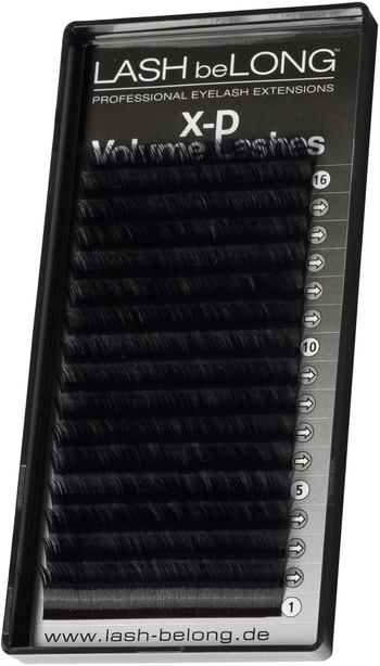 Produktbild LASH be LONG LASH beLONG X-D Volumen LASHES C-Curl schwarz/glossig (Künstliche Wimpern)