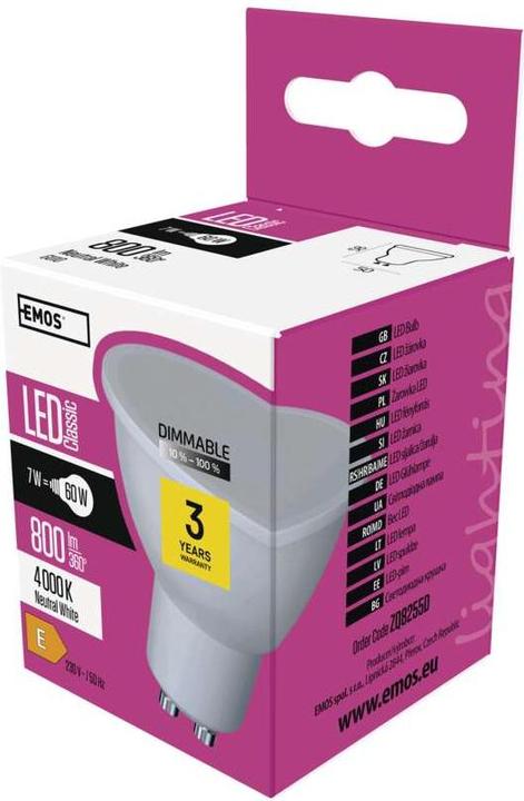 Emos LED Lampe Classic (GU10, 7 W, 800 lm, 1 x, E)