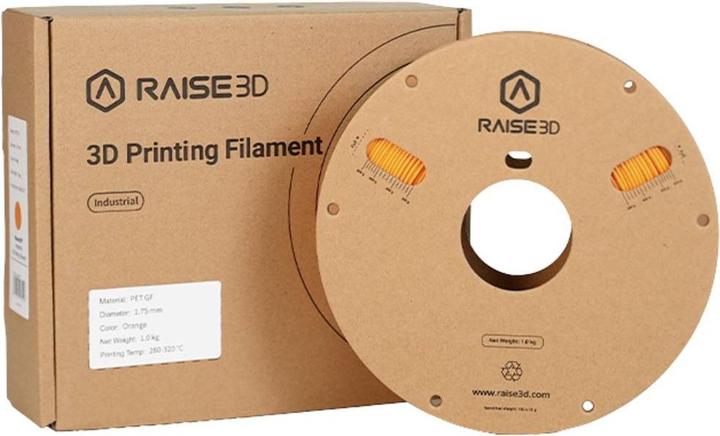 Produktbild Raise3D Industrial Filament PET GF Orange 1kg (PET, 1.75 mm, 1000 g)
