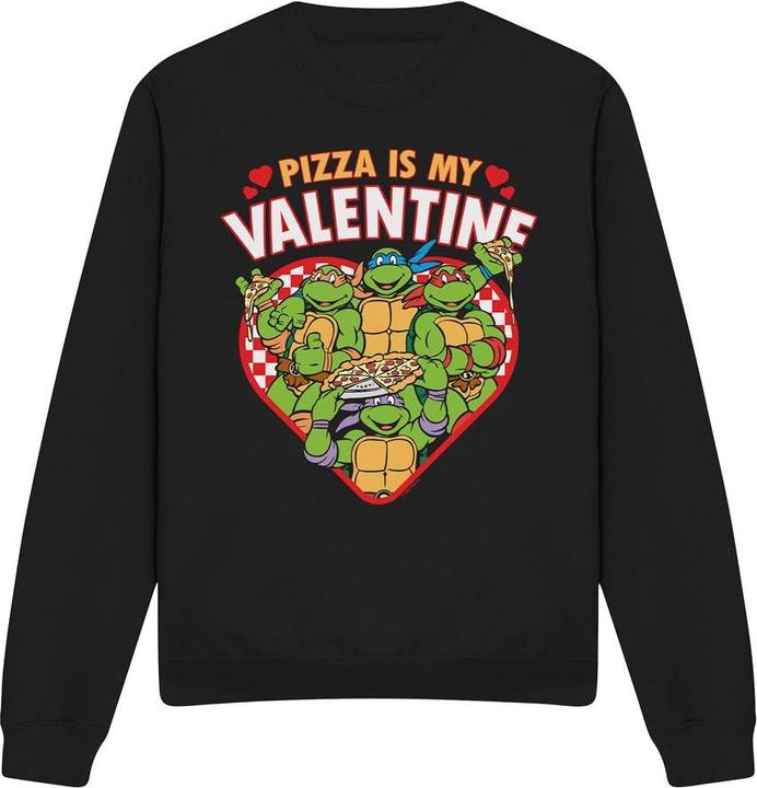 Immagine prodotto Teenage Mutant NT Pizza Is My Valentine Felpa Adulto Unisex (M)