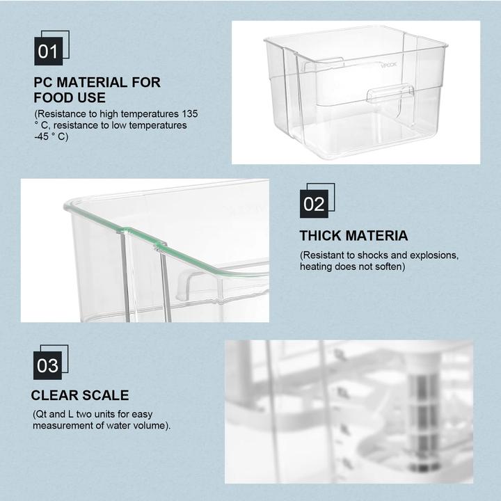 Immagine prodotto Vpcok Direct Contenitore Sous Vide 7-in-1