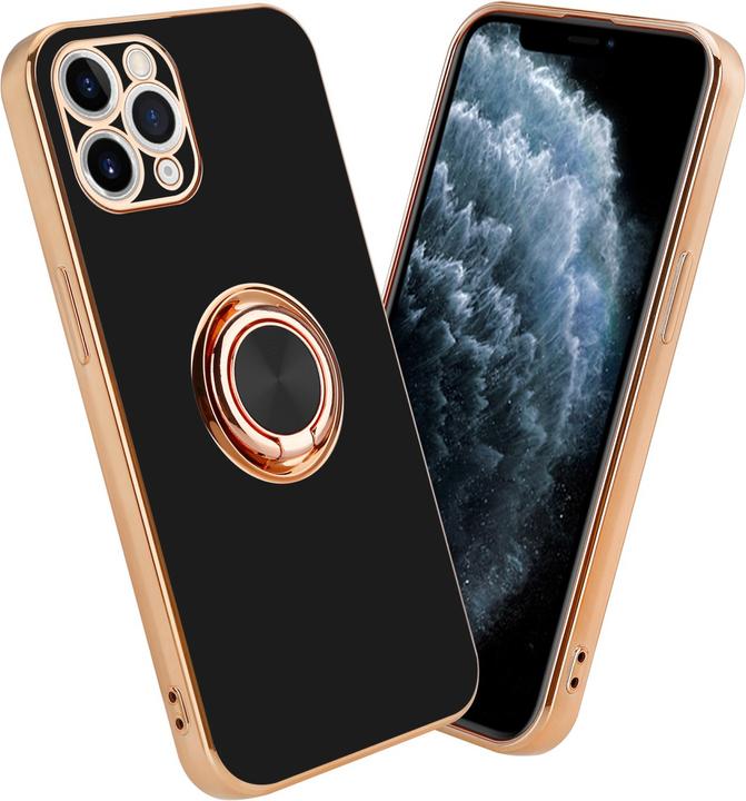 Produktbild Cadorabo Hülle für Apple iPhone 11 PRO MAX im TPU mit Kameraschutz und Ring LM089 Style (Apple iPhone 11 Pro Max)