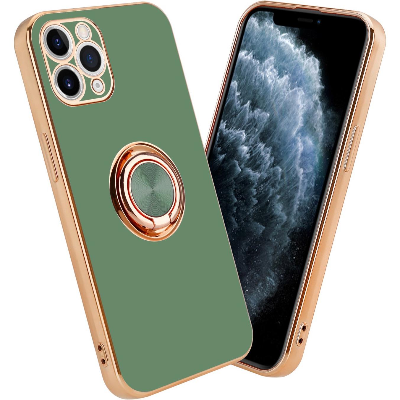 Cadorabo Hülle für Apple iPhone 11 PRO im TPU mit Kameraschutz und Ring LM089 Style (Apple iPhone 11 Pro), Smartphone Hü...