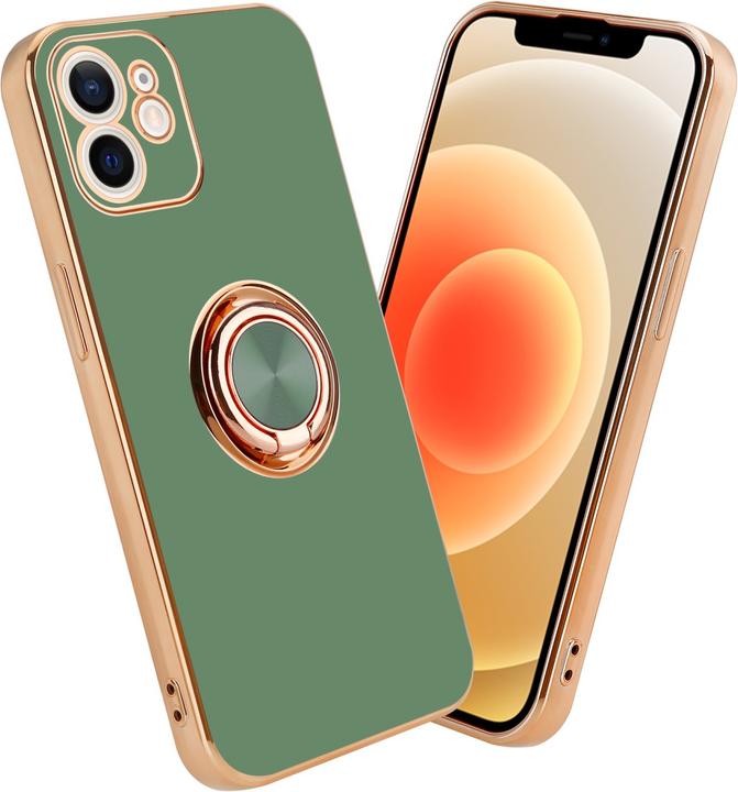 Produktbild Cadorabo Hülle für Apple iPhone 12 MINI im TPU mit Kameraschutz und Ring LM089 Style (Apple iPhone 12 mini)