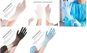 Produktbild Hygostar unisex Einmalhandschuhe SAFE SUPER STRETCH weiss Grösse L 100 St. (L)