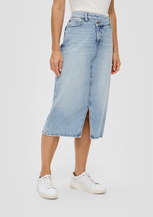 Produktbild s.Oliver Rock Midi-Jeansrock mit Gehschlitz (36)